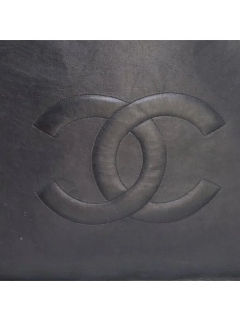 Authentic CHANEL Jumbo XL Shopping Tote Bag Timeless Classic Black Lambskin